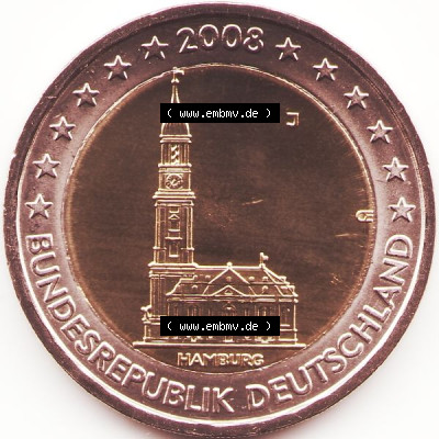 Münzen Euromünzen 2 Euro 2008, Deutschland (1) Sammlung