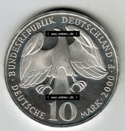 Münzen Deutsche Mark Silbermünze 2000 (1) Sammlung