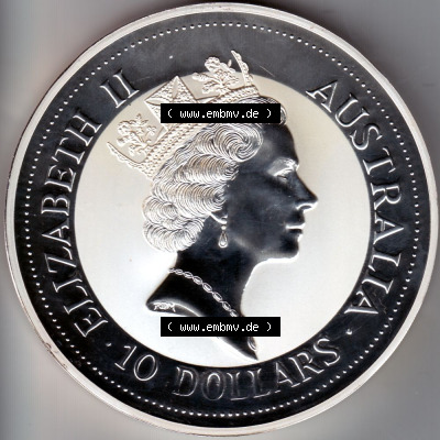 Münzen Australien Silbermünze 1993 (1) Sammlung