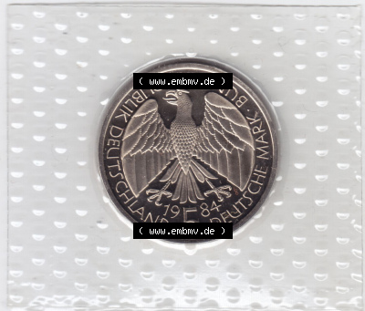Münzen Deutschland 5 DM-Gedenkmünze 1984, Deutscher-Zollverein (1) Sammlung