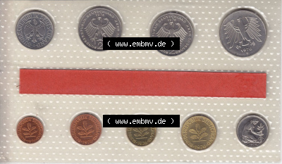 Münzen Deutschland Münzsätze Deutsche Mark Stempelglanz 1976, Kursmünzensatz (2) Sammlung