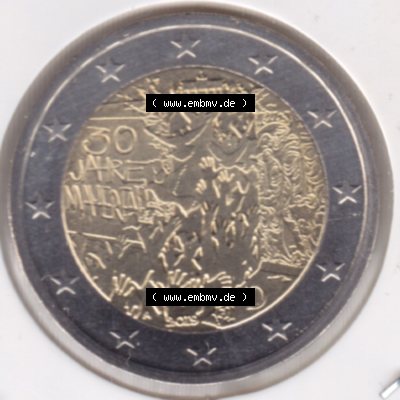 Münzen Euromünzen 2 Euro 2019, Frankreich 30 Jahre Mauerfall (1) Sammlung