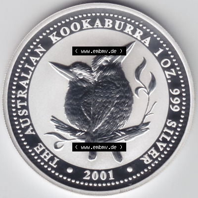 Münzen Australien Silbermünze 2001 (2) Sammlung