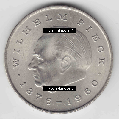 Münzen Deutschland DDR 20 Mark-Sondermünze 1972, 20 Mark Wilhelm Pieck (1) Sammlung
