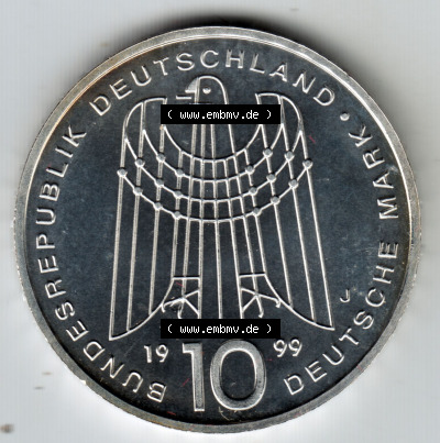 Münzen Deutsche Mark Silbermünze 1999 (3) Sammlung