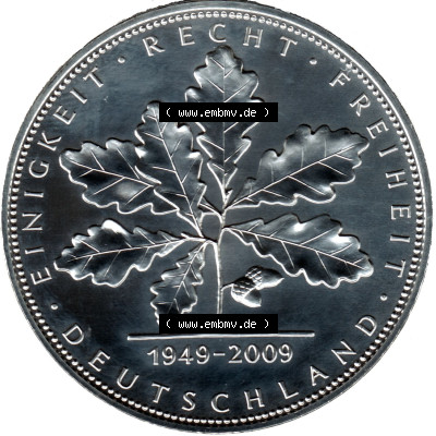 Münzen Deutsche Mark Silbermünze 2009 (1) Sammlung