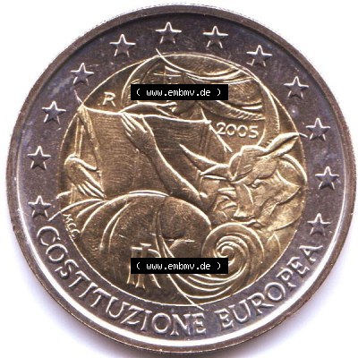 Münzen Euromünzen 2 Euro 2005, Italien 2 Euro Gedenkmünze 2005 (1) Sammlung