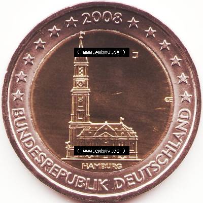 Münzen Euromünzen 2 Euro 2008, Deutschland (1) Sammlung
