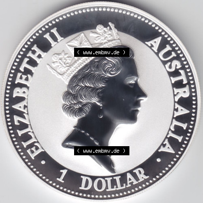 Münzen Australien Silbermünze 1992 (1) Sammlung