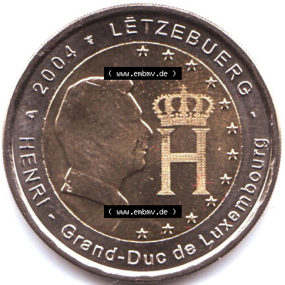 Münzen Euromünzen 2 Euro 2004, Luxemburg (1) Sammlung