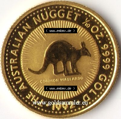 Münzen Australien Goldmünze 1992 (2) Sammlung