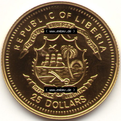Münzen Kleine Goldmünzen der Welt Liberia Habemus Papam Benedikt 2005 (2) Sammlung