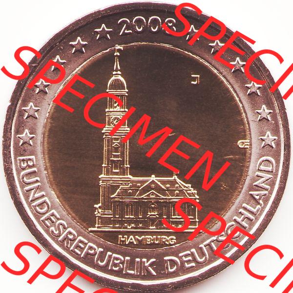 Münzen Euromünzen 2 Euro 2008, Deutschland (1) Sammlung