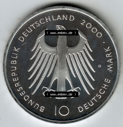 Münzen Deutsche Mark Silbermünze 2000 (5) Sammlung