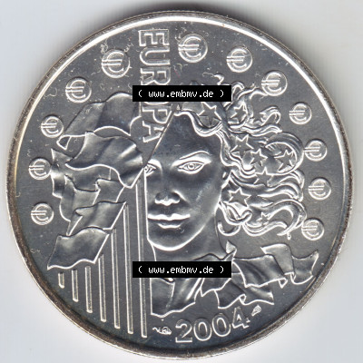 Münzen Frankreich Silbermünze 2004 (04) Sammlung