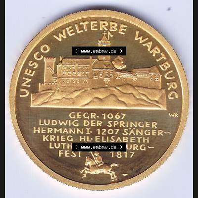 Münzen Deutschland 100 Euro Goldmünzen 2011. Vorderseite und Rückseite Nebeneinander einer Münze aus Europa dem Deutschen Kaiserreich als Digitales Bild / Bildmaterial zum... Sammlung