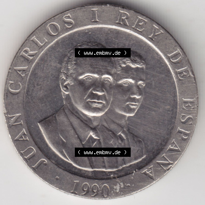 Münzen Spanien Eurovorläufer, Umlaufmünze vor Euroeinführung 1990-1990, Peseteas - Peseten 1990 (2) Sammlung