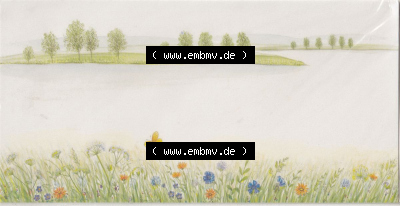 Ansichtskarte Allgemein, gezeichnete Wiese mit Bäumen (1) Sammlung