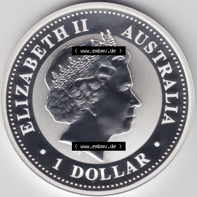 Münzen Australien Silbermünze 2001 (1) Sammlung