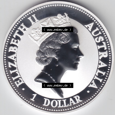 Münzen Australien Silbermünze 1993 (3) Sammlung