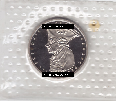 Münzen Deutschland 5 DM-Gedenkmünze 1986, Friedrich dem-Grossen (2) Sammlung