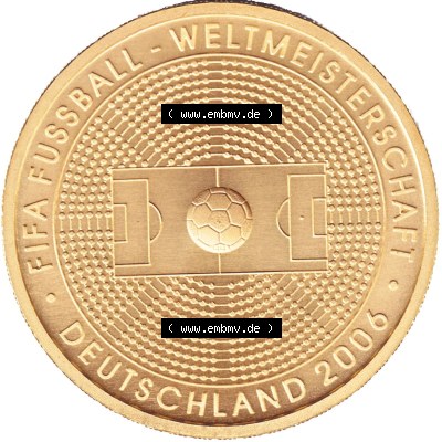 Münzen Deutschland 100 Euro Goldmünzen 2005. Rückseite einer Münze aus dem Deutschen Kaiserreich in Europa als Digitales Bild... Sammlung