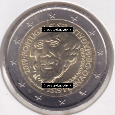 Münzen Euromünzen 2 Euro 2019, Portugal Fernäo de Magalhäes (1) Sammlung