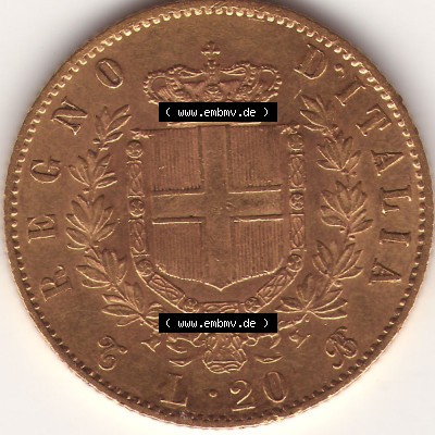 Münzen Italien Goldmünze 1863 (1) Sammlung
