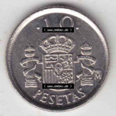 Münzen Spanien Eurovorläufer, Umlaufmünze vor Euroeinführung 1992-1992, 10 Peseten 1992 (1) Sammlung