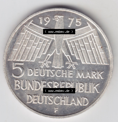 Münzen Deutsche Mark Silbermünze 1975 (1) Sammlung