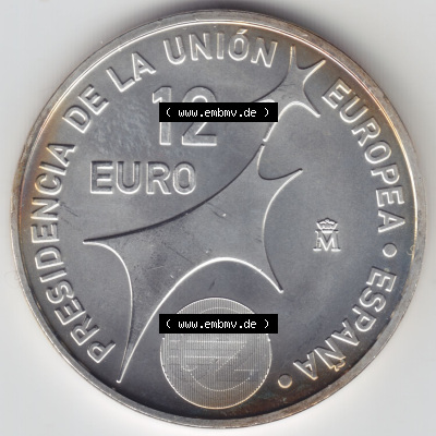 Münzen Spanien Silbermünze 2002 (2) Sammlung