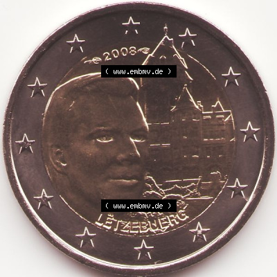 Münzen Euromünzen 2 Euro 2008, Luxemburg (1) Sammlung