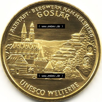 Münzen Deutschland 100 Euro Goldmünzen 2008. Vorderseite einer Münze aus dem deutschen Kaiserreich in Europa als Digitales... Sammlung