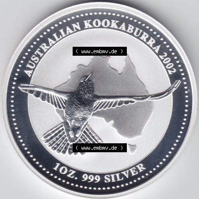 Münzen Australien Silbermünze 2002 (1) Sammlung