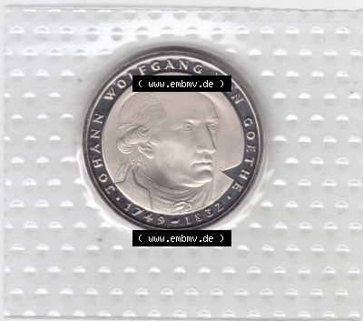 Münzen Deutschland 5 DM-Gedenkmünze 1982, Wolfgang Goethe (2) Sammlung
