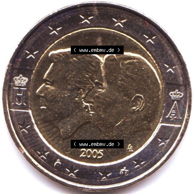 Münzen Euromünzen 2 Euro 2005, Belgien 2 Euro Gedenkmünze (1) Sammlung