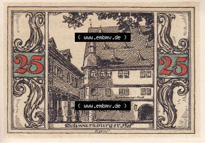 Notgeldscheine aus Arnstedt 1921, 25 Pfennig dt (2) Sammlung