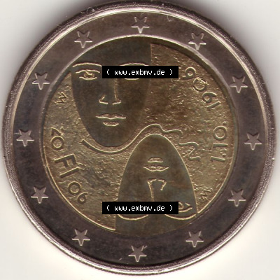 Münzen Euromünzen 2 Euro 2006, Finnland 2 Euro Gedenkmünze (1) Sammlung
