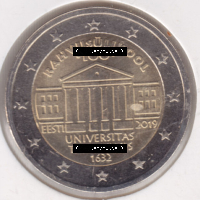 Münzen Euromünzen 2 Euro 2019, Estland Universität Tartu (1) Sammlung