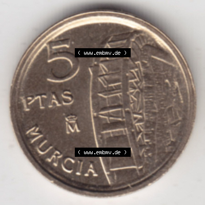 Münzen Spanien Eurovorläufer, Umlaufmünze vor Euroeinführung 1999-1999, 5 Peseten 1999 (1) Sammlung