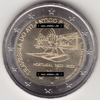 Münzen Euromünzen 2 Euro 2022, Portugal Überquerung des Südatlantiks (1) Sammlung