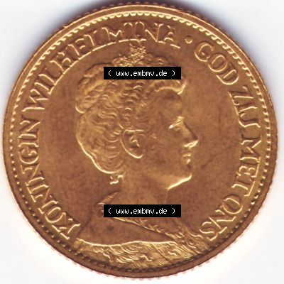 Münzen Niederlande Goldmünze 1917 (1) Sammlung