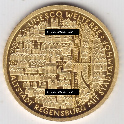 Münzen Deutschland 100 Euro Goldmünzen 2016. Vorderseite einer Münze aus dem deutschen Kaiserreich in Europa als Digitales... Sammlung