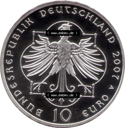 Münzen Euromünzen 2007, Deutschland 10 Euro Sondermünze 2007 (Stück 5), Elisabeth von Thüringen (1) Sammlung