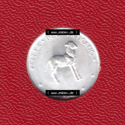 Münzen Vatikan Eurovorläufer, Umlaufmünze vor Euroeinführung 1970-1977, 2 Lira, 2 Lire (1) Sammlung