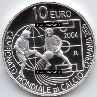 Münzen San Marino Silbermünze 2004 (4) Sammlung
