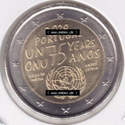 Münzen Euromünzen 2 Euro 2020, Portugal 2 Euro 2020. 2 Euro Gedenkmünze, gültiges Zahlungsmittel in allen Eurostaaten / Euroländern. Das Bildmaterial... Sammlung