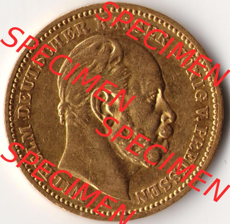 Münzen Deutsches Kaiserreich Goldmünze 1883. Rückseite einer Münze aus dem Deutschen Kaiserreich in Europa als Digitales Bild / Bildmaterial zum Herunterladen. Die... Sammlung