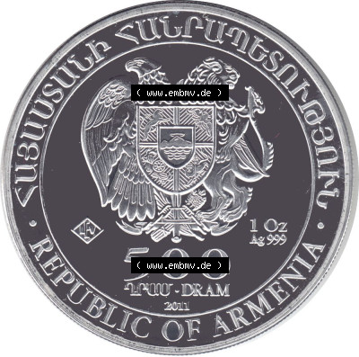Münzen Armenien Silbermünze 2011 (1) Sammlung