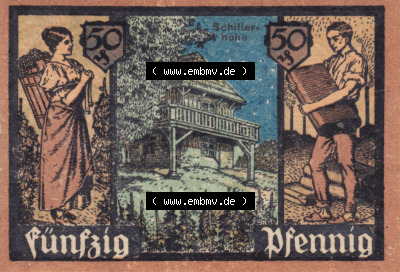 Notgeldscheine aus Grünberg 1921, 50 Pfennig 6 (2) Sammlung